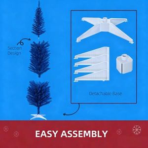 Realistic Christmas <b>Tree</b> Pencil Decorated with Branch Tips and <b>Plastic</b> Stand - Product Image 2