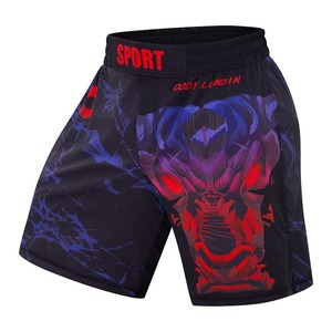 Pantalones Cortos de Entrenamiento de MMA y Grappling Personalizados para Hombre, Poliéster Sublimado con Logotipo Frontal, Fabricante OEM - Product Image 2