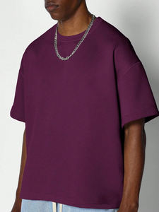 T-shirt décontracté pour homme, coupe classique, 100% coton, col rond, style streetwear, séchage rapide, étiquette privée personnalisée - Product Image 4