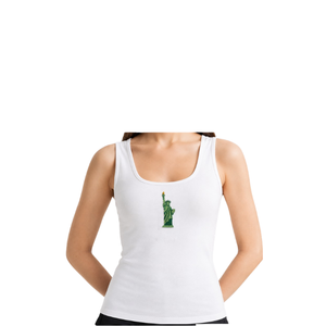 Camiseta sin mangas para mujer con bordado de limones con cuentas, cuello redondo, 100% algodón, estilo casual de verano - Product Image 3