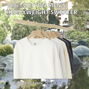 Sudadera de Cuello Redondo Extra Grande de Poliéster/Algodón de Alta Calidad OEM, Gruesa, Transpirable, Resistente al Viento, Ecológica, 400g, Otoño - Product Image 4