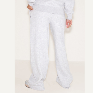 Pantalon de jogging ample marron personnalisé pour femme, en polyester et coton, coupe décontractée, style oversize, vente en gros, OEM - Product Image 2