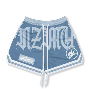 Pantalones cortos de baloncesto de malla 100% poliéster para hombre y mujer, pantalones cortos de gimnasio en varios colores, impresión personalizada y logotipo bordado. - Product Image 1