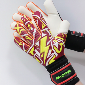Gants de gardien de but personnalisés de haute qualité, respirants, à doigts entiers, en cuir PU, unisexes, pour usage sportif, protection, vente en gros - Product Image 4
