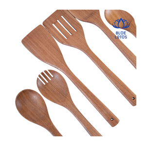 ชุดช้อนไม้ขายดี - อุปกรณ์ทำครัวด้ามยาวสำหรับคน ตัก และอื่นๆ - รับผลิตแบบ OEM - Product Image 1