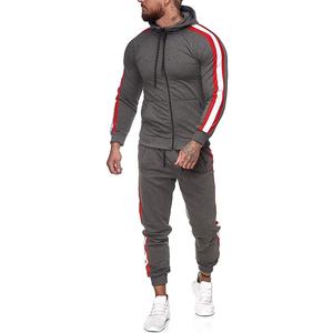Hombres gimnasio rayas bordadas chándales para diseño personalizado 2025 Jogging trajes al por mayor chándal - Product Image 1