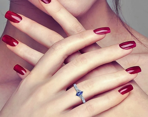 Orelia Luxe - Anillo de Plata de Ley 925 con Perla Ovalada Marquise y Engaste de Garras, Joyería para Mujer para Bodas y Fiestas - Product Image 3