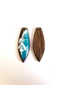 จี้สร้อยคอรูปเพนดูลัมทำจากไม้และเรซิ่น งานฝีมือประณีต - Product Image 3