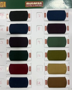 Solid Color Polyester woven Fabric Lightweight Wrinkle Resistant Suiting Textile for Blazer Suits Uniform Garment premium pant - Product Image 1