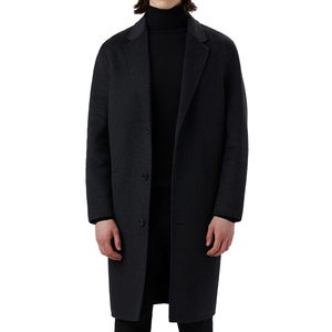 High Quality Fashion <b>Men's</b> Long Wool Cotton <b>Trench</b> <b>Coat</b> Casual Streetwear Outerwear Warm Winter Overcoat - Product Image 1