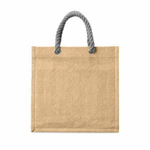 Luxury Natural Jute Tote Bag with Premium <b>Braided</b> Rope Handles Reusable Eco Friendly Shopping Beach Travel Gift Bag for Women - Product Image 1