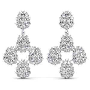 REYES Hot Sale 925 Sterling Silver Pear Cut VVS Moissanite Dangle Drop Earrings Luxury Wedding Engagement Fine Jewelry for Women - Product Image 2
