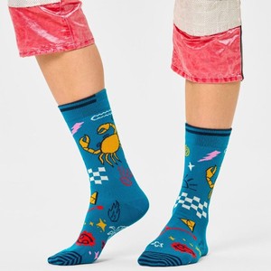 BNSB SPORT Nouvelle conception Chaussettes bleues à motif de crabe imprimé numériquement Respirantes Tricotées Chaussettes d'été pour hommes 2026 - Product Image 6