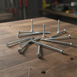 สกรูหัวจมเหล็กกล้าคาร์บอนยี่ห้อ PDC เกลียวหยาบ ปลายแหลม ชุบออกไซด์ดำ ชุบสังกะสี ขนาดเมตริก/นิ้ว ระดับ 4 - Product Image 1