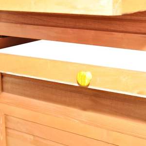 Gallinero Marrón con Techo Verde, Jaula para Animales - Product Image 5