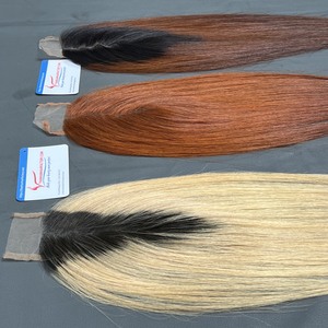 Extensions de cheveux à fermeture en dentelle droite Remy vietnamienne Cheveux humains Texture naturelle douce et soyeuse Vente en gros - Product Image 5