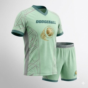 Uniformes d'équipe de dodgeball de qualité professionnelle, maillots et shorts d'athlétisme personnalisés pour un confort et des performances optimaux - Product Image 3
