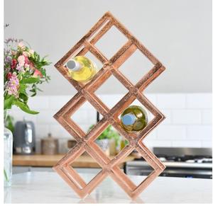 Producto de alta demanda: Estante para vinos decorativo de aluminio sólido dorado, redondo, para decoración de mesa y cocina, para el hogar. - Product Image 2