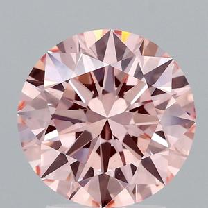 Rond 2.51 CTS FANTAISIE INTENSE ROSE VS1 ID EX EX Léger 8.70-8.77-5.35 61.4 60 Bagues Diamant - Product Image 1