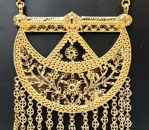 Nuevo Conjunto de Collar con Colgante Chapado en Oro de 24K para Mujer, Estilo Árabe Clásico, Joyería Fina para Bodas y Fiestas, Regalo - Product Image 4