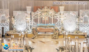 Décoration de scène de nuit de réception romantique Look classique Décoration de scène de réception de mariage Nuit de rêve Décor de scène de mariage asiatique - Product Image 3