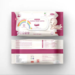 ผ้าเช็ดทำความสะอาดเด็กแบบพรีเมียม 80 แผ่นต่อแพ็ค ผสมว่านหางจระเข้ เนื้อหนานุ่ม ปลอดภัยสำหรับทารกแรกเกิด ผลิตโดยโรงงานผลิตผ้าเช็ดทำความสะอาด - Product Image 2