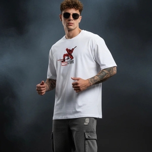 Camiseta de Hombre Vintage Lavada, Tejida, 100% Algodón, Corte Holgado, Color Sólido, Logotipo Personalizado, Impresión Digital, Secado Rápido, Moda Casual, Manga Corta - Product Image 3