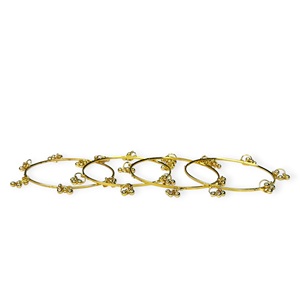 Most Selling Viral Trendy Designer Gold Plated Kashmiri Jhumki Ghungroo <b>Bangles</b> Wedding Party Wear Premium Wholesale Price - Product Image 3