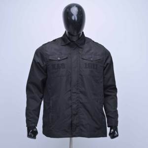 เสื้อแจ็คเก็ตแขนยาวผ้าฝ้ายคุณภาพพรีเมียม ผลิตตามสั่ง พร้อมปักลายด้านหลัง และเสื้อเชิ้ตติดกระดุม - Product Image 1