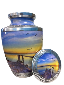 โกศบรรจุอัฐิทองเหลืองพรีเมียมแบบสั่งทำพิเศษสำหรับผู้ใหญ่ แจกันตั้งโต๊ะสำหรับใส่เถ้ากระดูกมนุษย์ ขายส่งอุปกรณ์งานศพ - Product Image 2