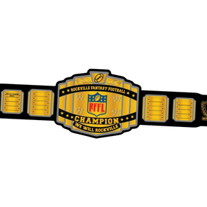 Ceinture de championnat de football fantastique Rockville, ceinture de titre sportif personnalisable, qualité supérieure, édition de collection personnalisée - Product Image 2
