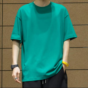 Camiseta Personalizada de Moda, 100% Algodón, Corte Holgado, Color Sólido, Diseño Gráfico, Suave y Cómoda, para Hombre, 2026 - Product Image 4