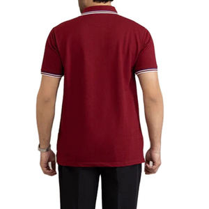 Camiseta Informal de Manga Corta con Cuello en Contraste, Diseño Personalizado, 100% Algodón Jersey, Impresión por Transferencia de Calor, Transpirable - Product Image 6