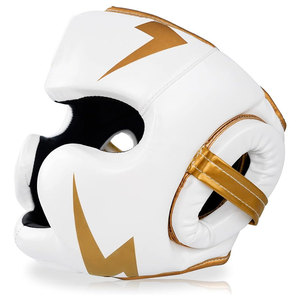 OEM Boxing <b>Head</b> Guard Leather Full Face Helmet Protector Professional <b>Training</b> Kickboxing MMA Muay Thai Headgear - Product Image 2