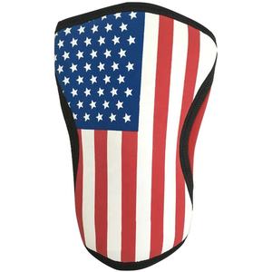 Soutien de genou en néoprène de sublimation de drapeau de nation personnalisé pour l'haltérophilie 5mm 7mm manchon de genou en néoprène de Compression de Powerlifting - Product Image 4