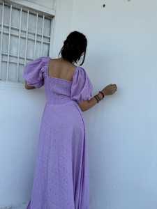 Femmes filles pur coton Maxi robe indien bloc imprimé décontracté été soirée à la mode nouvelle vente en gros longue robe mi-longue - Product Image 6