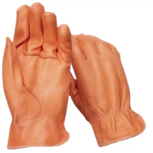 Top-Ranked Heavy-Duty Goat Grain Leather Driving <b>Gloves</b> Premium Abrasion Heat Resistant Safety <b>Gloves</b> General Purpose Adjustable - Product Image 2