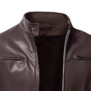 Chaqueta de Cuero de Nuevo Diseño para Hombre, Estilo Moderno, Chaqueta de Cuero Profesional de Alta Calidad al por Mayor para Hombre - Product Image 4