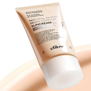 [REVITAL LAB] efilow Crème Solaire Teint Naturel Éclat Nude 50ml Traitement Hydratant Intense à l'Acide Hyaluronique - Product Image 1