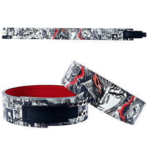 High Quality Heavy Duty Strong Custom Logo Squat Powerlifting Training Lever <b>Belt</b> 10MM Sublimated Cowhide Breathable - Product Image 2