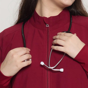 Women's Medical Scrubs Coats Custom Logo Needle Detection OEM Manufacturer Pakistan Export Worldwide - Product Image 3