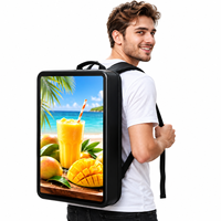 Layar LCD Digital Signage Portabel Tahan Air Android 21,5 Inci untuk Iklan, Acara, dan Promosi Ritel