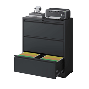 Armadietto Portadocumenti in Metallo a 3 Cassetti per Casa e Ufficio, Ampio Spazio per Formati Letter/Legal/A4/F4 - Product Image 1