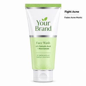 Nettoyant Visage Hydratant en Gel Marque Blanche en Gros avec Niacinamide et Acide Salicylique pour Tous Types de Peaux – Combat l'Acné et Contrôle le Sébum - Product Image 3