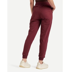 New Activewear Women <b>Clothing</b> Wide Leg Sweatpants Cotton Fleece Quick Dry Breathable Drawstring Waist Band Women Jogger Pant - Product Image 3