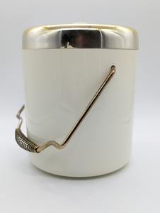 Cubo de Hielo Blanco de Diseño con Asa Dorada para Bares de Lujo en el Hogar, Fiestas, Ocasiones Festivas y Regalos, Hecho en India - Product Image 5