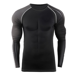 Wholesale 2026 High Quality <b>Compression</b> <b>Shirt</b> Breathable Rash Guard Custom Printing For Running Fitness Rash Guard - Product Image 1