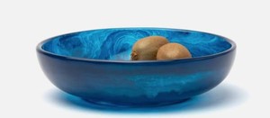 Tazón para Servir Ensalada de Frutas, Hecho a Mano, de Resina Pulida, Moderno, Ecológico, con Aspecto de Mármol, Ligero, para Bodas, Fiestas y el Hogar - Product Image 4
