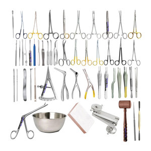 Ensemble professionnel de 13 instruments chirurgicaux manuels en acier inoxydable pour rhinoplastie ORL, instruments de chirurgie nasale, certifiés CE - Product Image 1