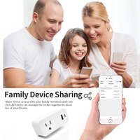 Prise intelligente Matter compatible Google Home, compatible Alexa, kit maison intelligente, prise intelligente US